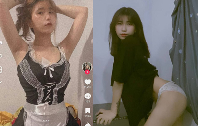 Clip tiktoker Thu Hà chuyên show bím kiếm tiền